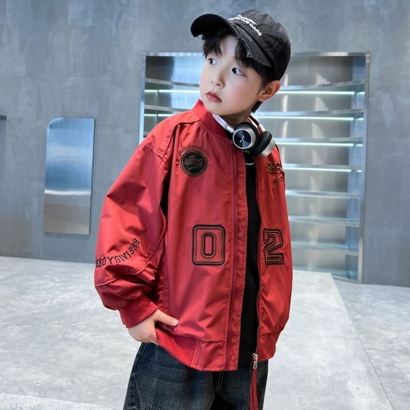 Embroidery Designer - 2025 New Boys Baseball Jacket Spring