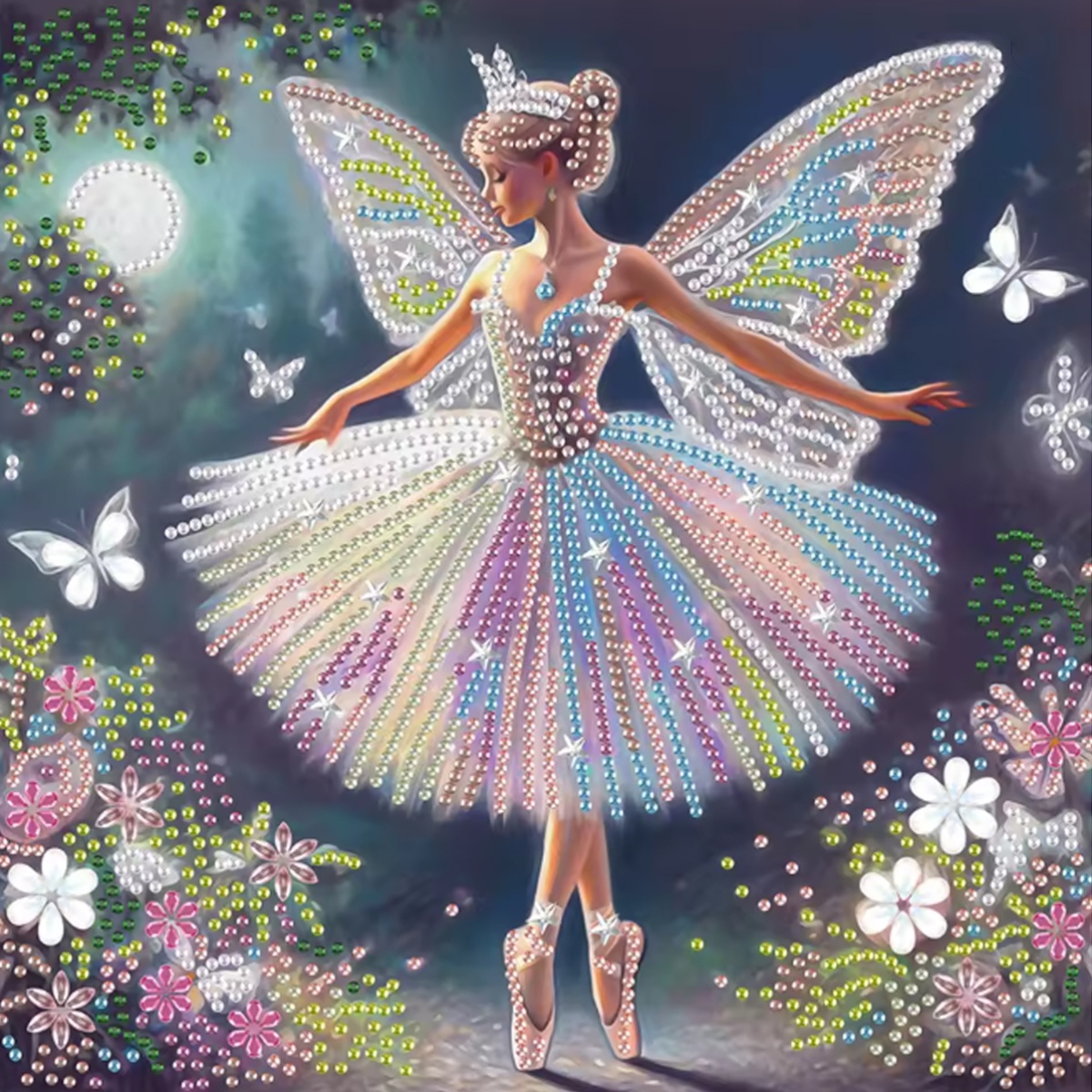 Embroidery Pattern - Butterfly Fairy Pattern Series Special Shape