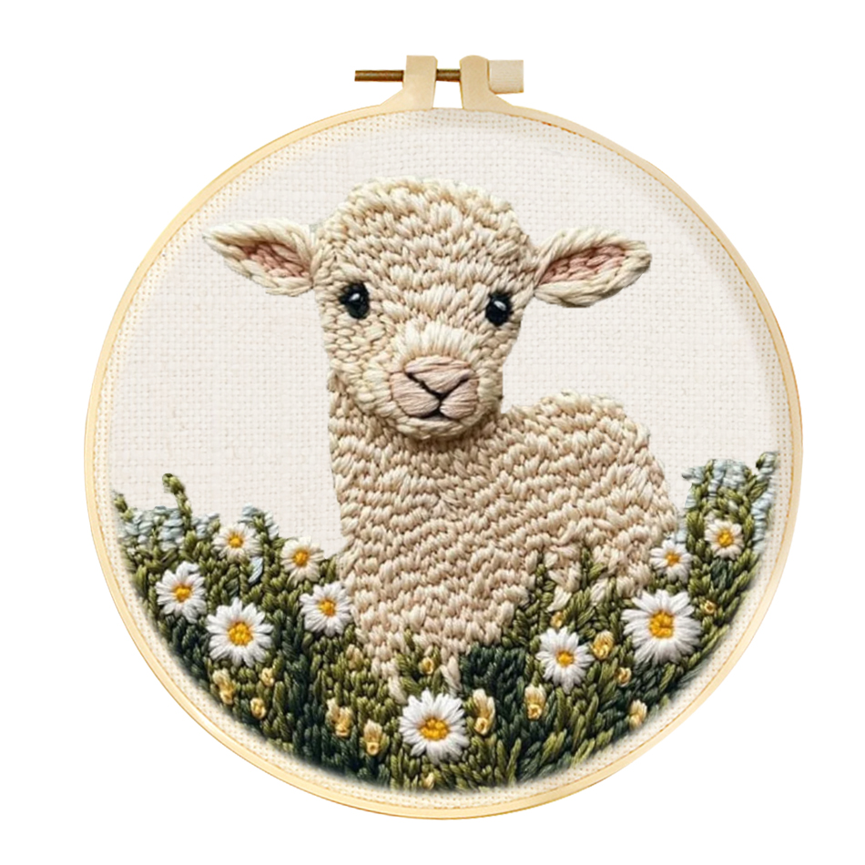Punch Needle Handle - Cute Animal DIY Punch Needle Embroidery