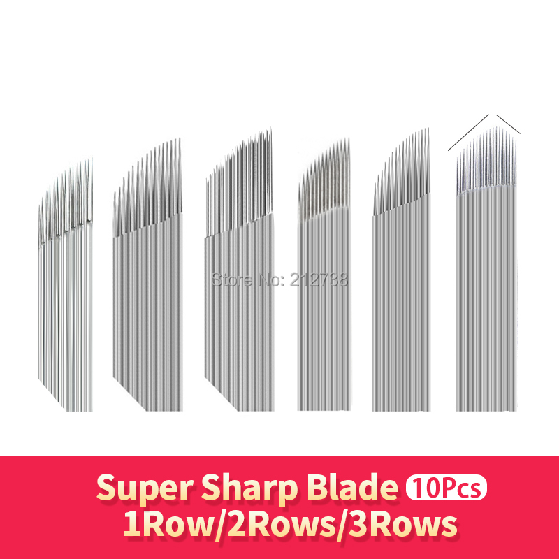Embroidery Eyebrow - New 10Pcs 14/15/16/17/18Pin Fog Needle Permanent