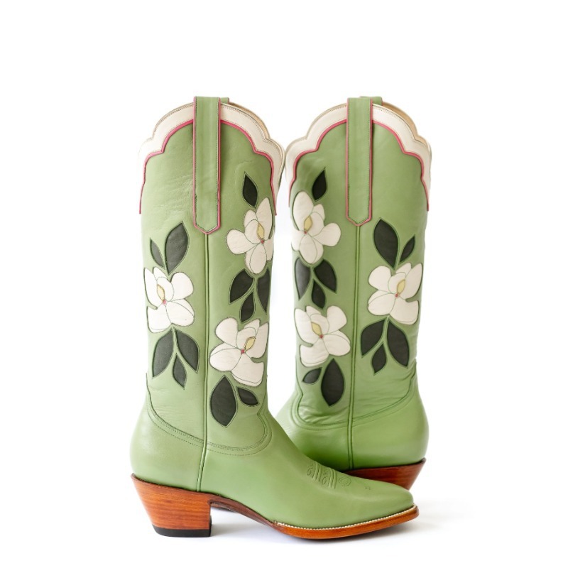 Embroidery Design Free - Embroidery Flowers Pointed Toe PU Leathe