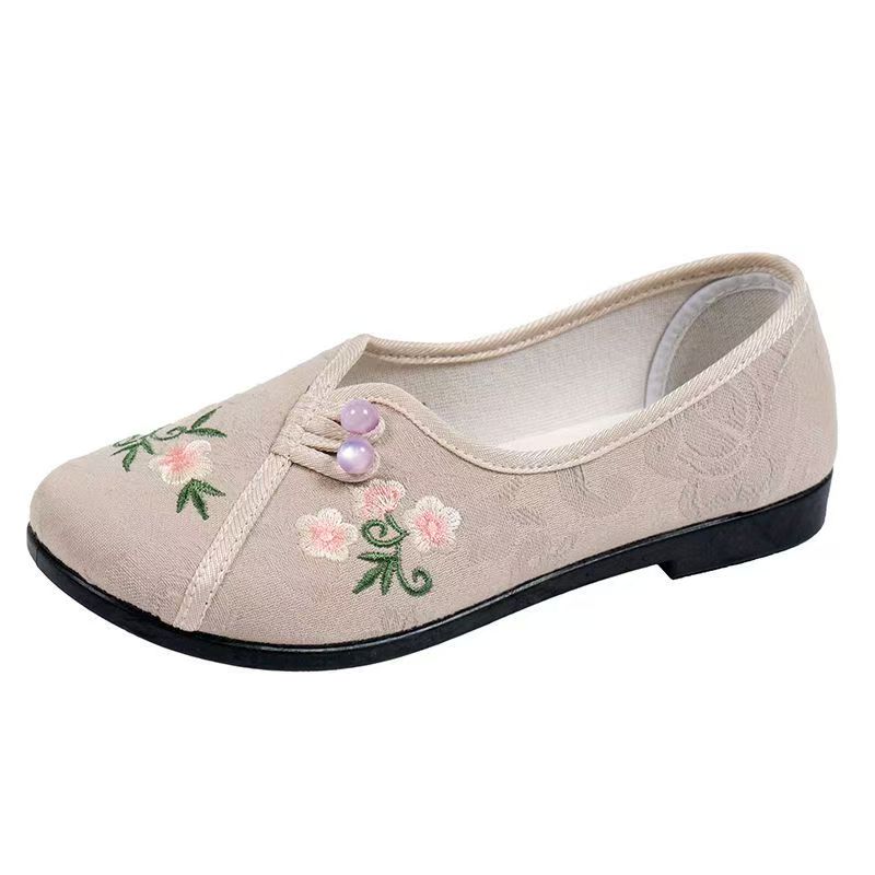 Embroidery Shoes - Chinese Style Women Flat sole Embroidered