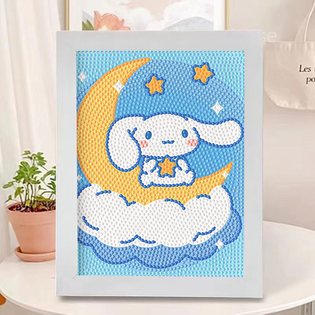 Embroidery Art - Sanliou Moon Jade Guigou Crystal Full