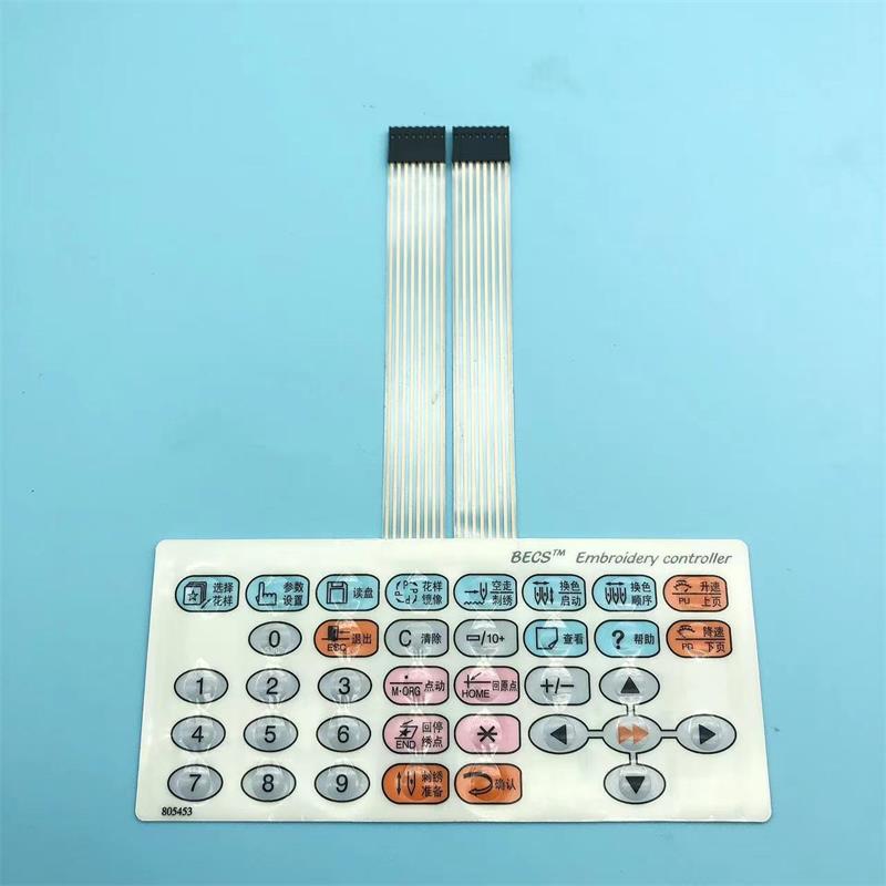 Embroidery Operator - Domestic Machine Operating Button Film Display