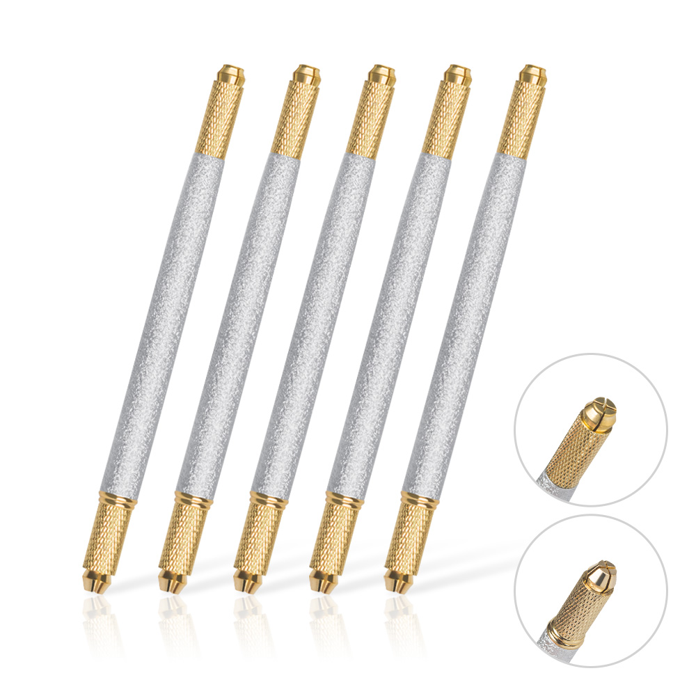 Embroidery Eyebrow - 1pcs Microblading Double End Metal Relief