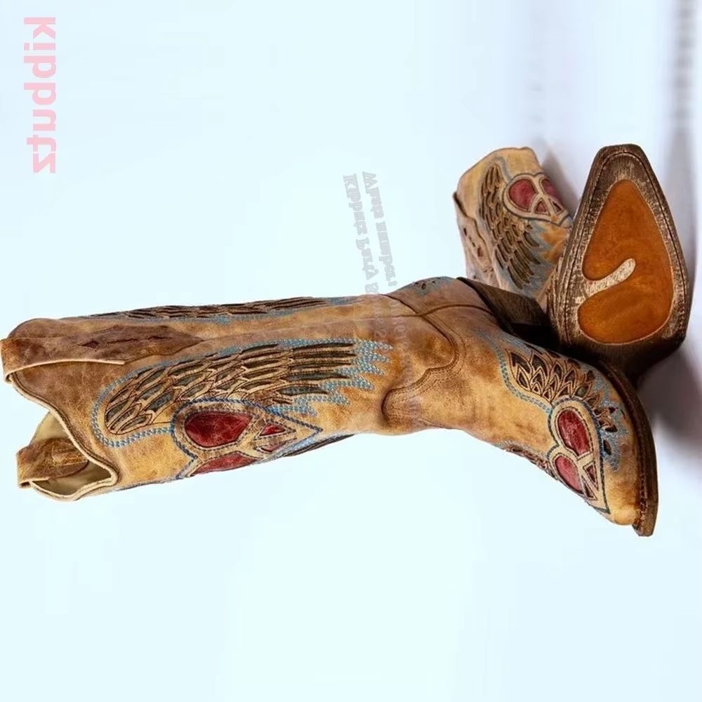 Embroidered Cowboy Western Boo - Embroidery Shoes 评论和价格
