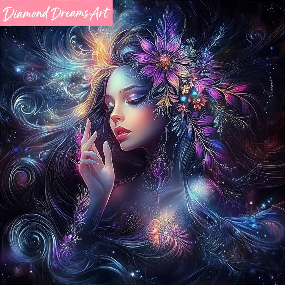 DIY Diamond Painting Woman Por - Embroidery Pattern 评论和价格