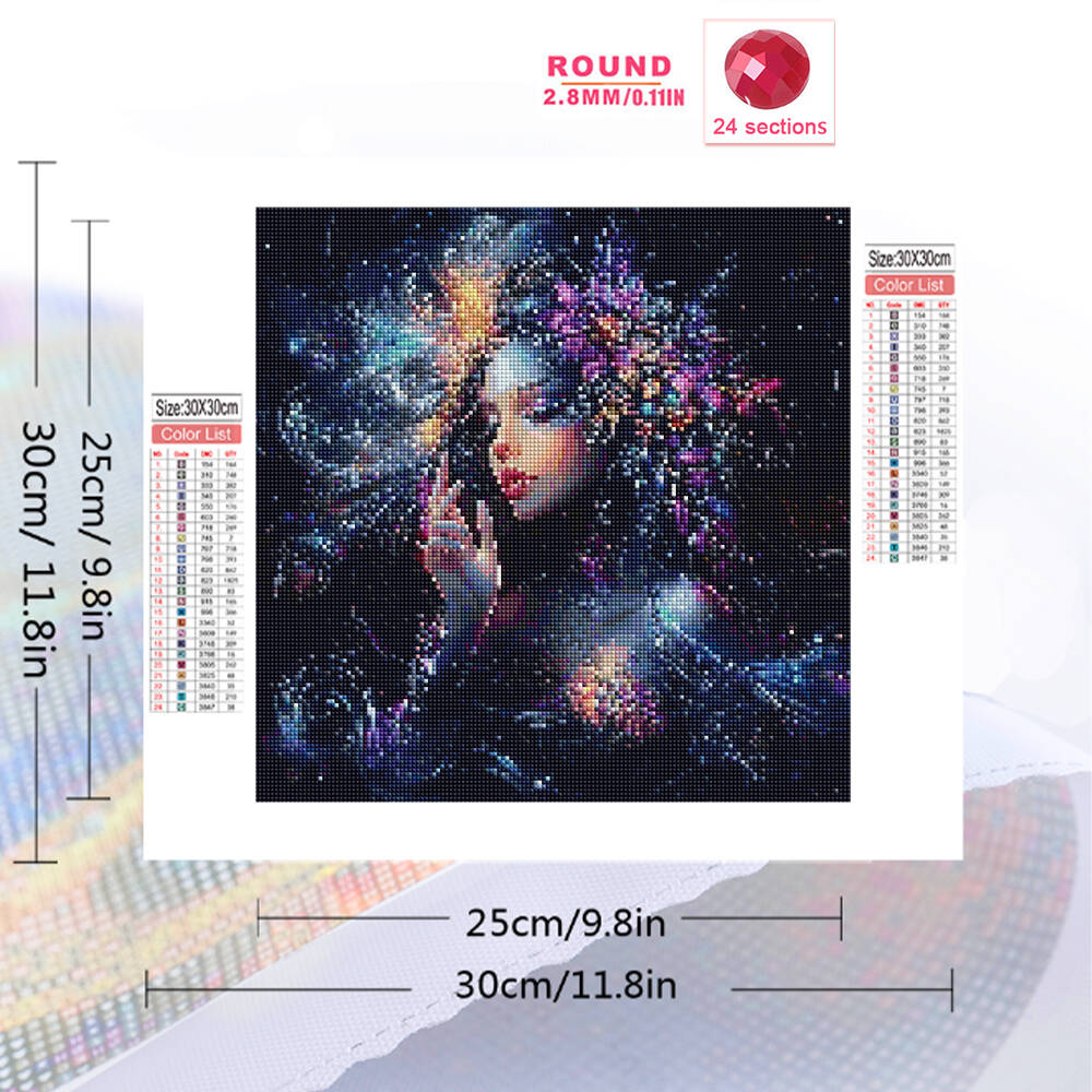 DIY Diamond Painting Woman Por - Embroidery Pattern 评论和价格