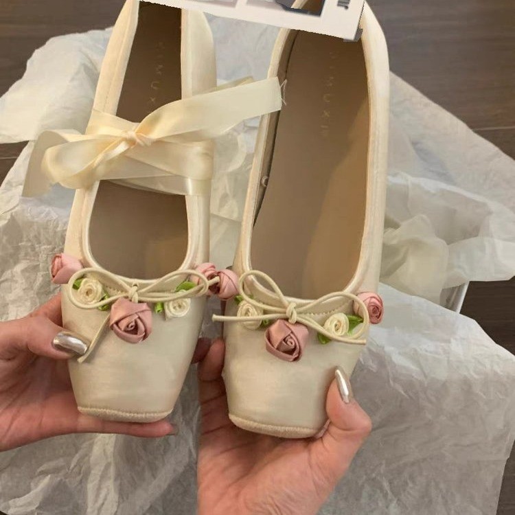 Women Flats Bow Marie Janes Sh - Embroidery Design Free 评论和价格