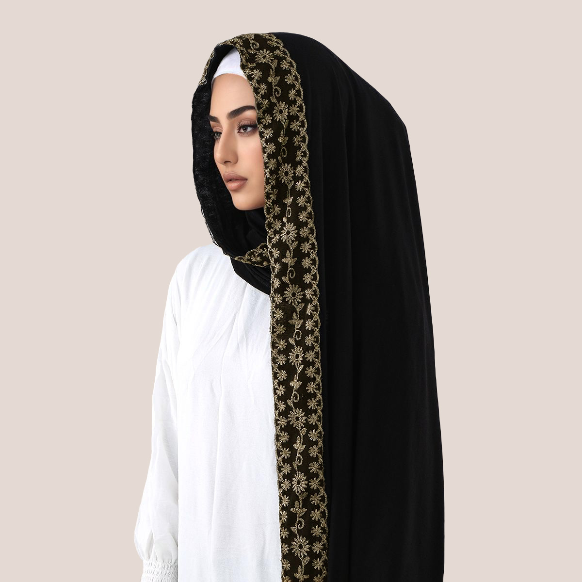 Lace Embroidery Cotton Jersey  - Embroidery Jersey 评论和价格