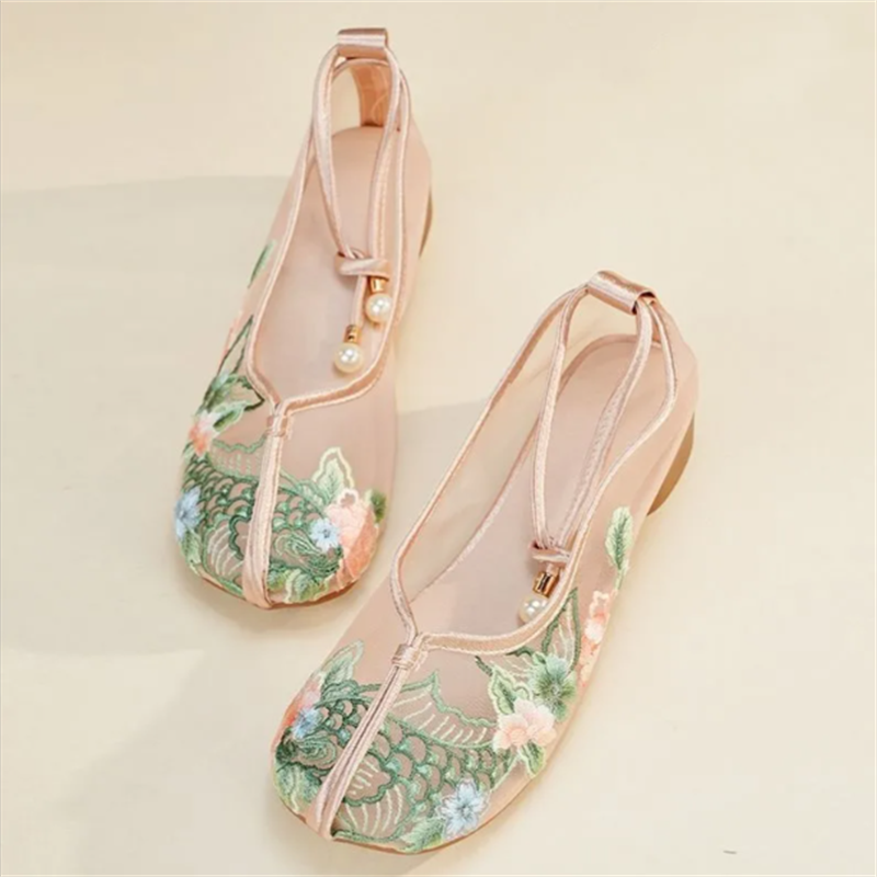 Popular Sandals Mesh Shoes Emb - Embroidery Shoes 评论和价格