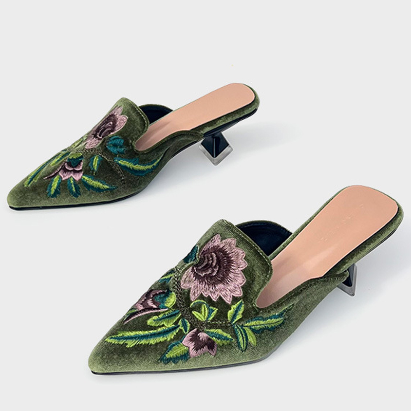 Embroidery Velour Women Shoes  - Embroidery Design Free 评论和价格