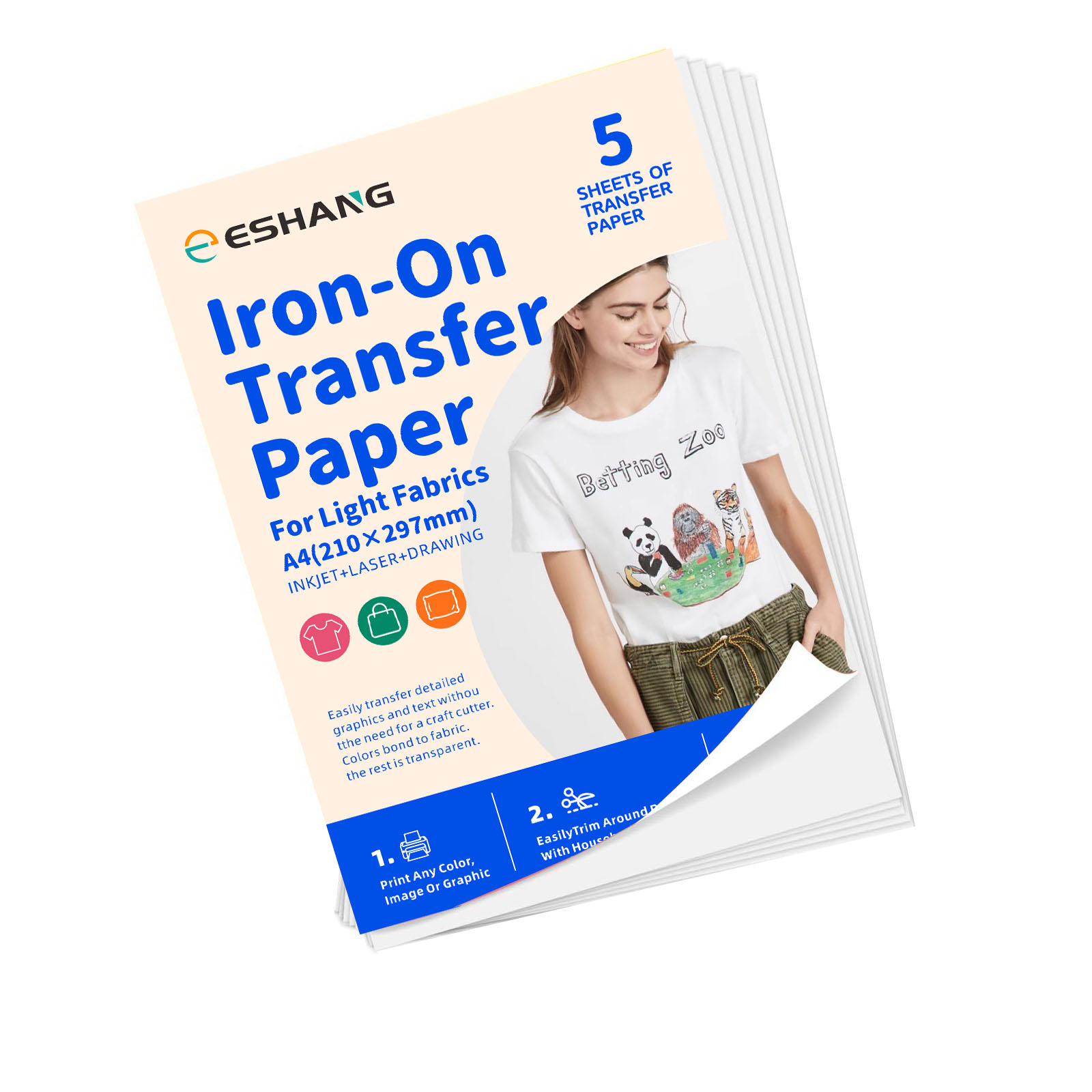 5 Sheets A4 Heat Transfer Pape - Transfer Paper Carbon 评论和价格