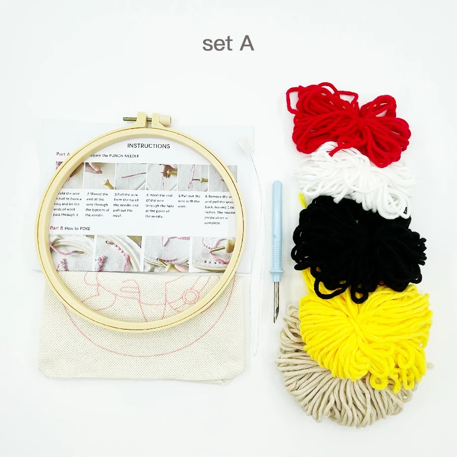 Xmas Punch Needle Embroidery K - Embroidery Xmas Decorations 评论和价格