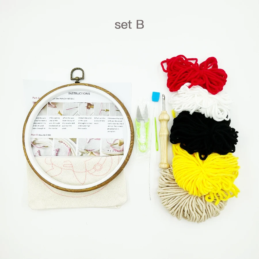 Xmas Punch Needle Embroidery K - Embroidery Xmas Decorations 评论和价格