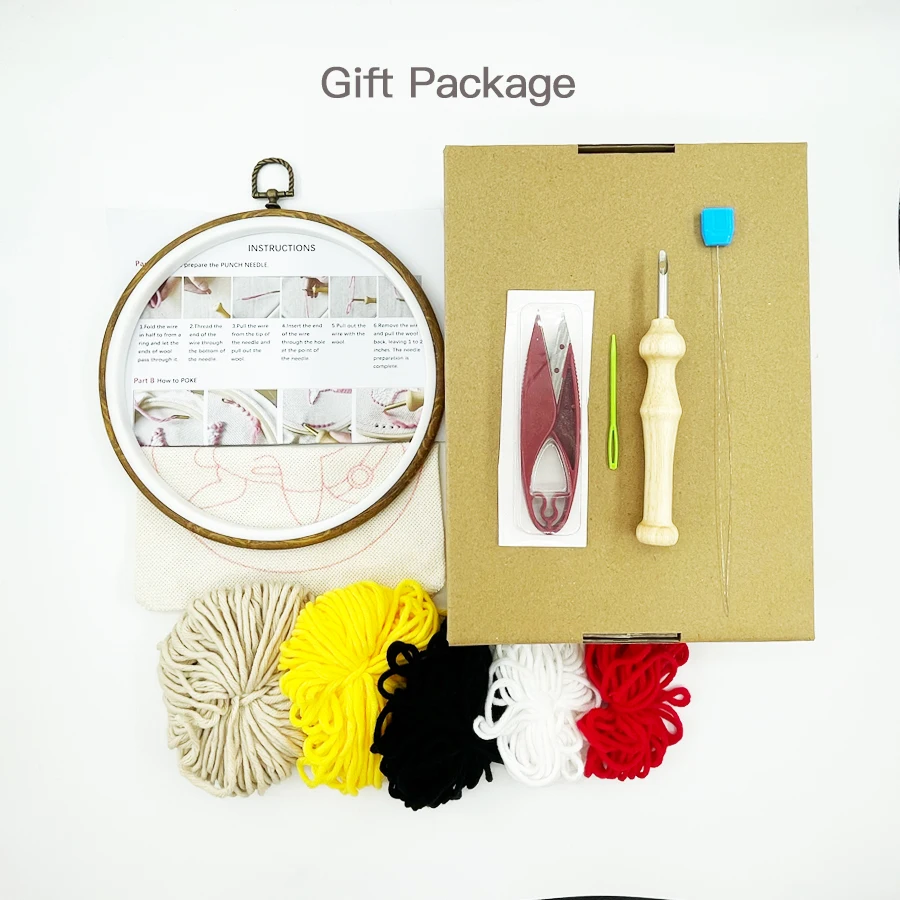 Xmas Punch Needle Embroidery K - Embroidery Xmas Decorations 评论和价格