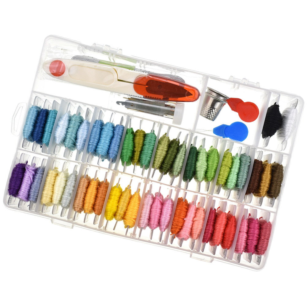 50 Assorted Embroidery Kit Sup - Embroidery Pattern 评论和价格