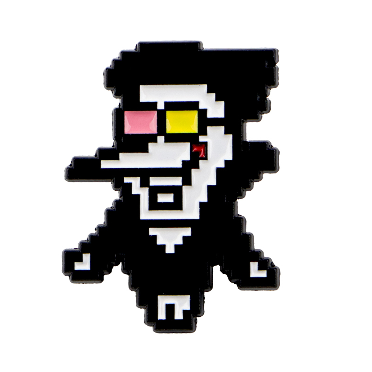 Funny Monster Enamel Pin Pixel - Embroidery Illustration 评论和价格