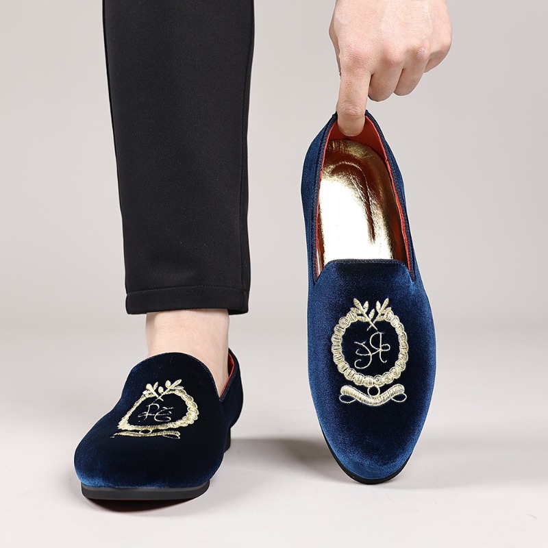 Luxury Designer Loafers Suede  - Embroidery Designer 评论和价格