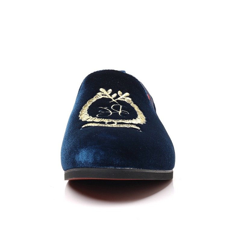 Luxury Designer Loafers Suede  - Embroidery Designer 评论和价格