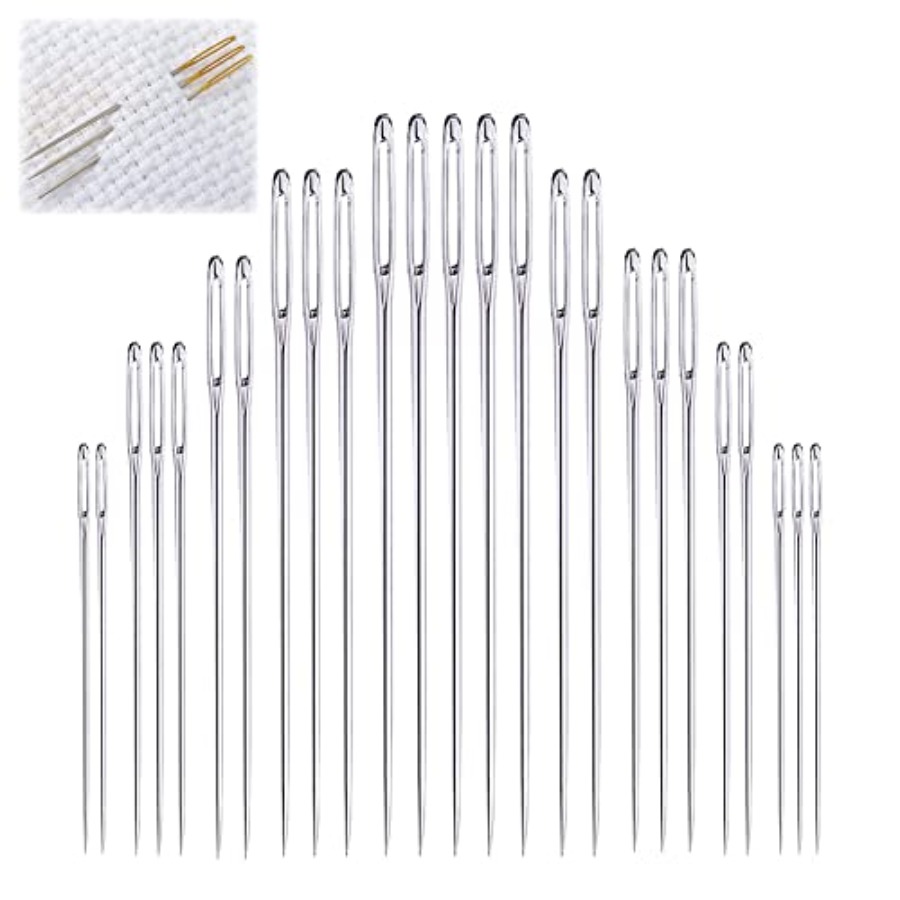 Large Eye Sewing Needles, Embr - Embroidery Pattern 评论和价格