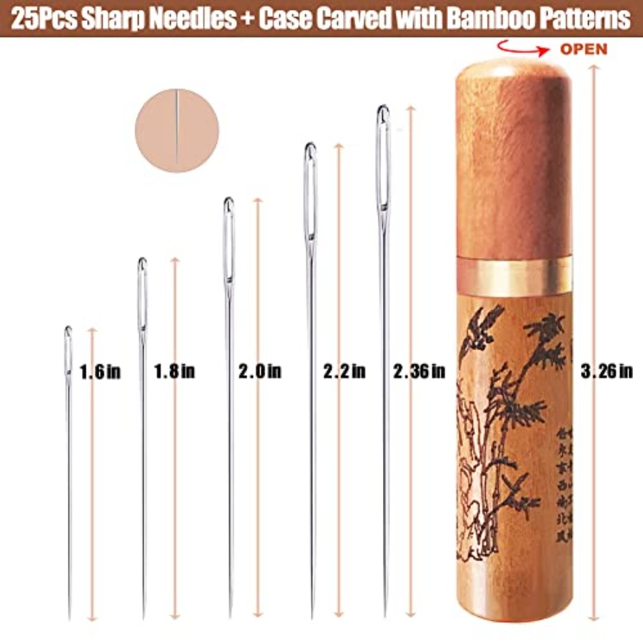 Large Eye Sewing Needles, Embr - Embroidery Pattern 评论和价格
