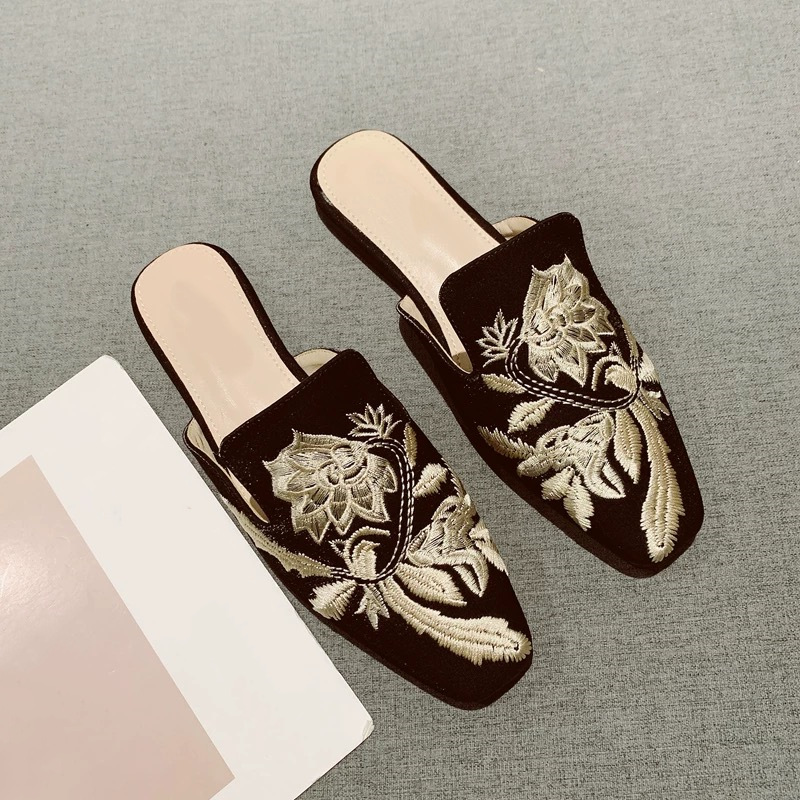 2026 New Womens Shoe Retro Emb - Embroidery Design Free 评论和价格