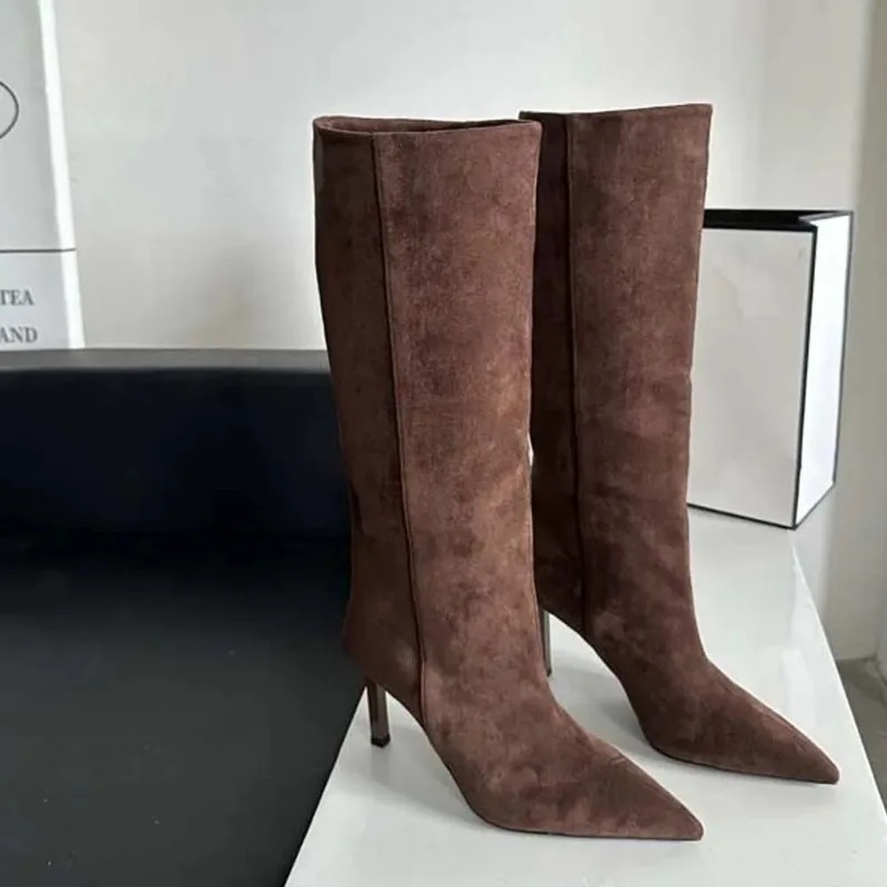 Luxury Women Long Boots Fashio - Embroidery Design Free 评论和价格
