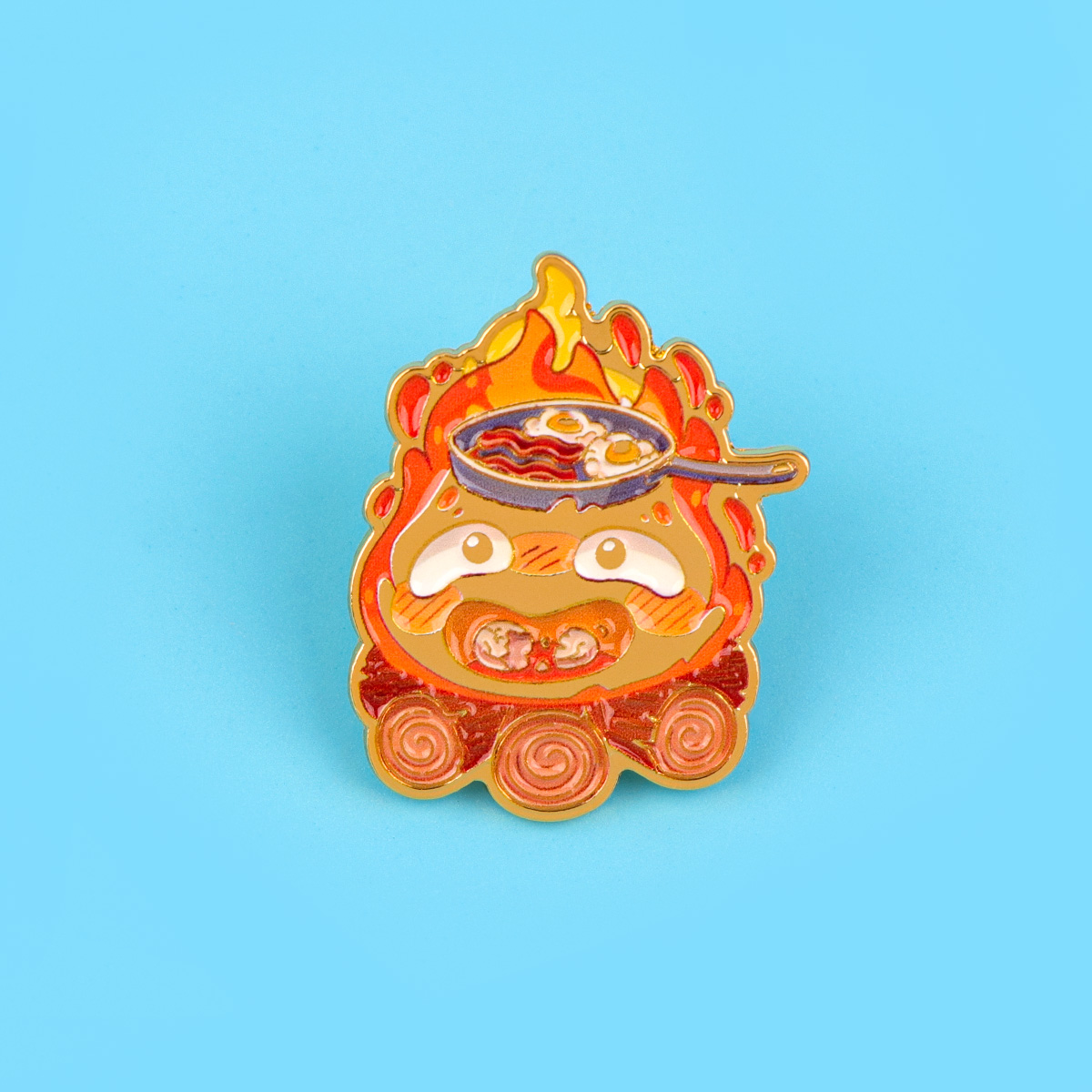 Cute Fire Enamel Pins Anime Mo - Embroidery Illustration 评论和价格