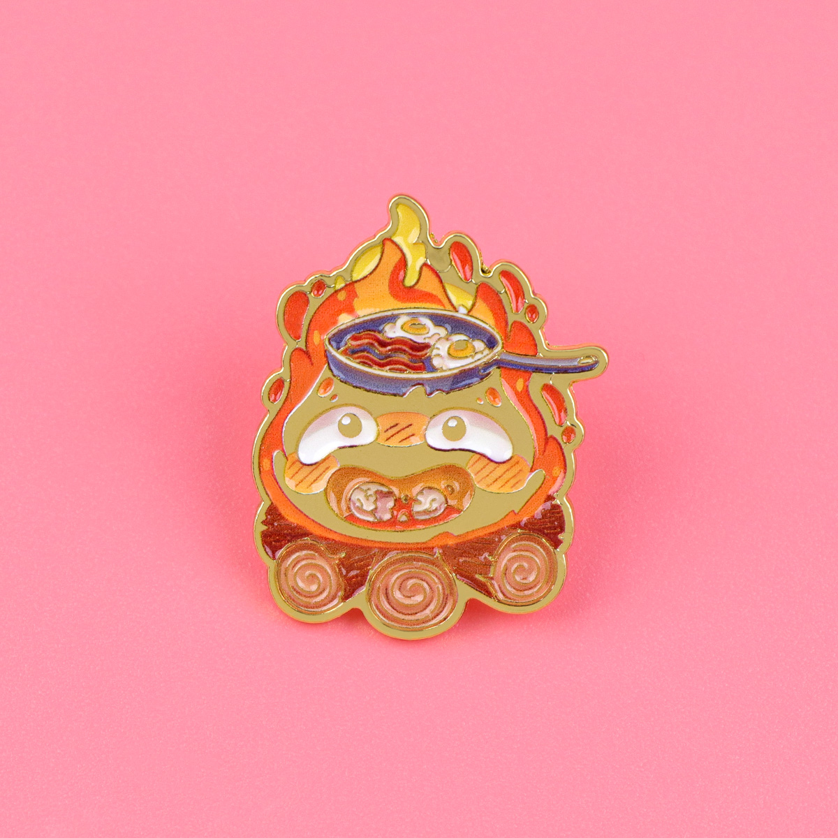 Cute Fire Enamel Pins Anime Mo - Embroidery Illustration 评论和价格