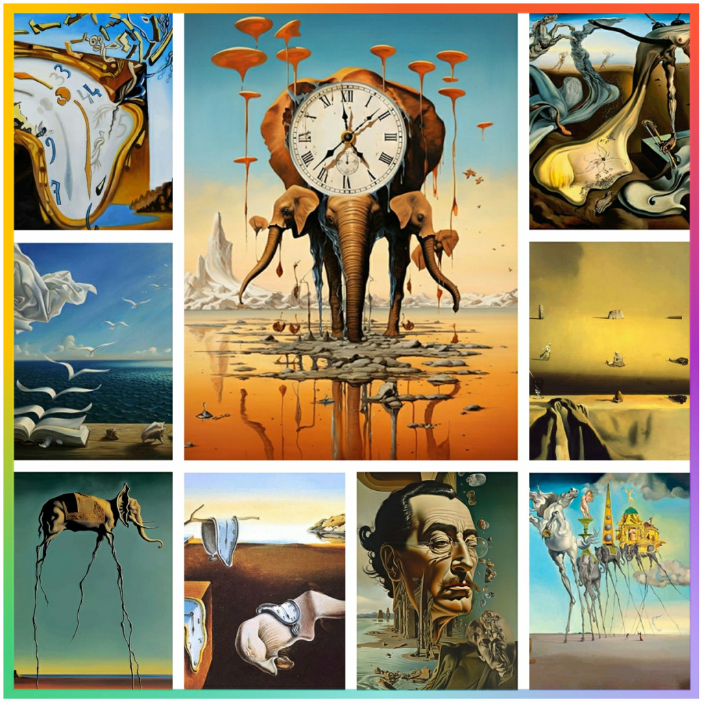 Surrealism Famous Artwork By S - Embroidery Cross Stitch Patterns 评论和价格