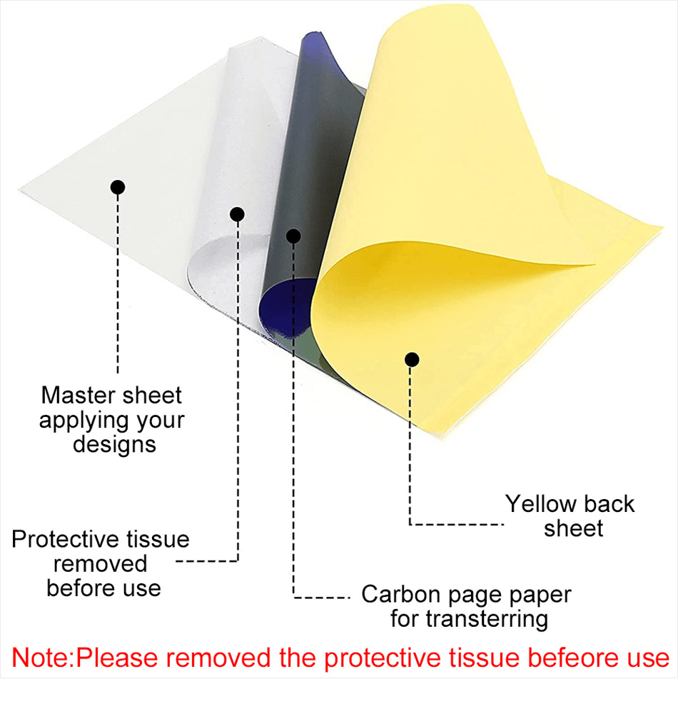 1 Pack Tattoo Transfer Paper S - Transfer Paper Carbon 评论和价格