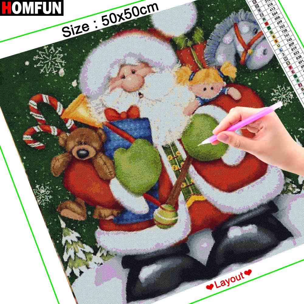 HOMFUN Diamond Painting Full S - Embroidery Cross Stitch Patterns 评论和价格