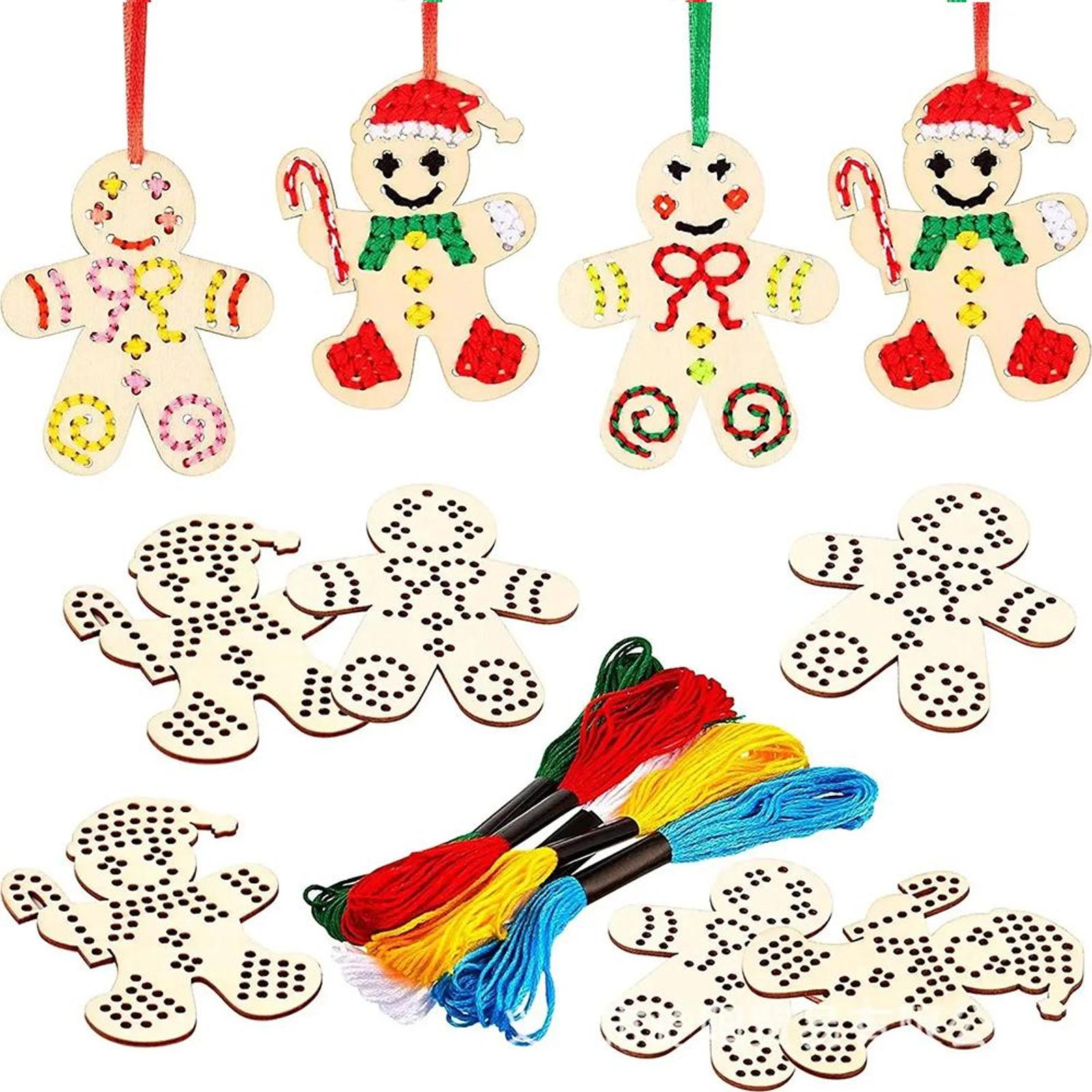 Cross Stitch Hanging Pendant E - Embroidery Xmas Decorations 评论和价格