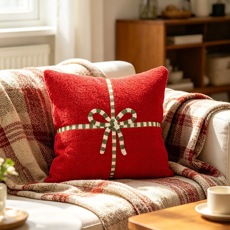 Christmas Teddy Fleece Throw P - Embroidery Xmas Decorations 评论和价格