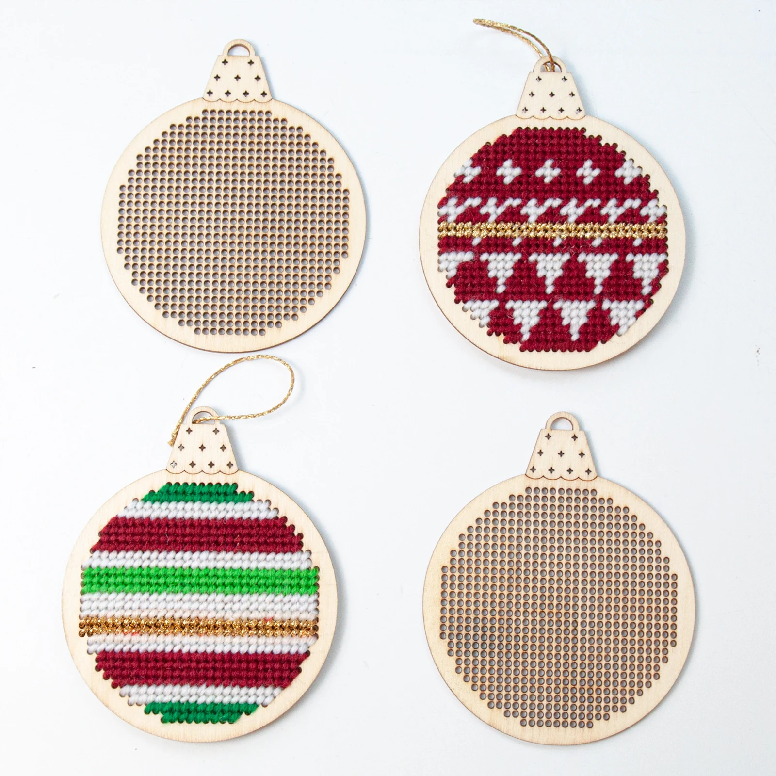 12Pcs Christmas Cross Stitch H - Embroidery Xmas Decorations 评论和价格