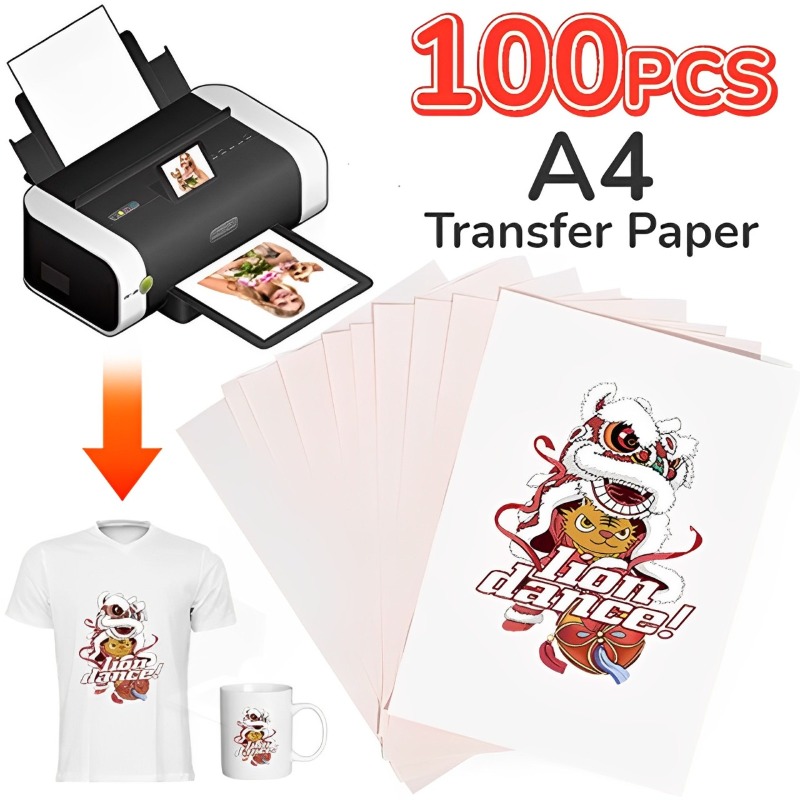 100-10Pcs A4 Sublimation Heat  - Transfer Paper Carbon 评论和价格