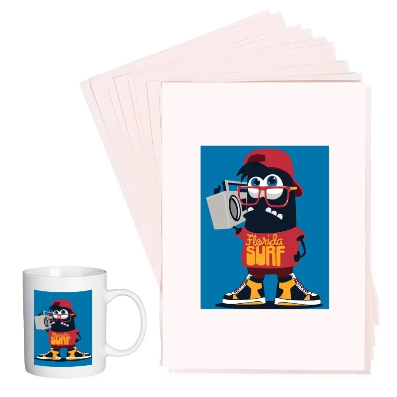 100-10Pcs A4 Sublimation Heat  - Transfer Paper Carbon 评论和价格