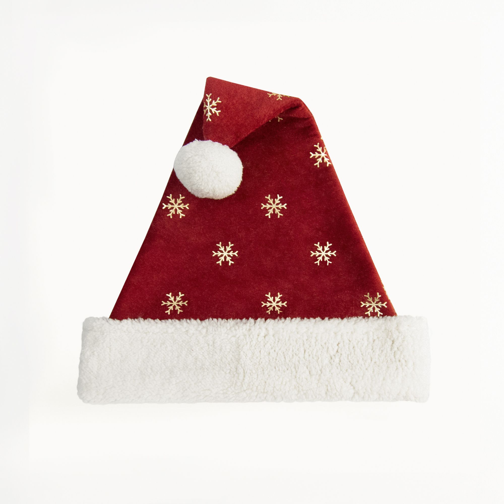Christmas Hat Burgundy Velvet  - Embroidery Xmas Decorations 评论和价格