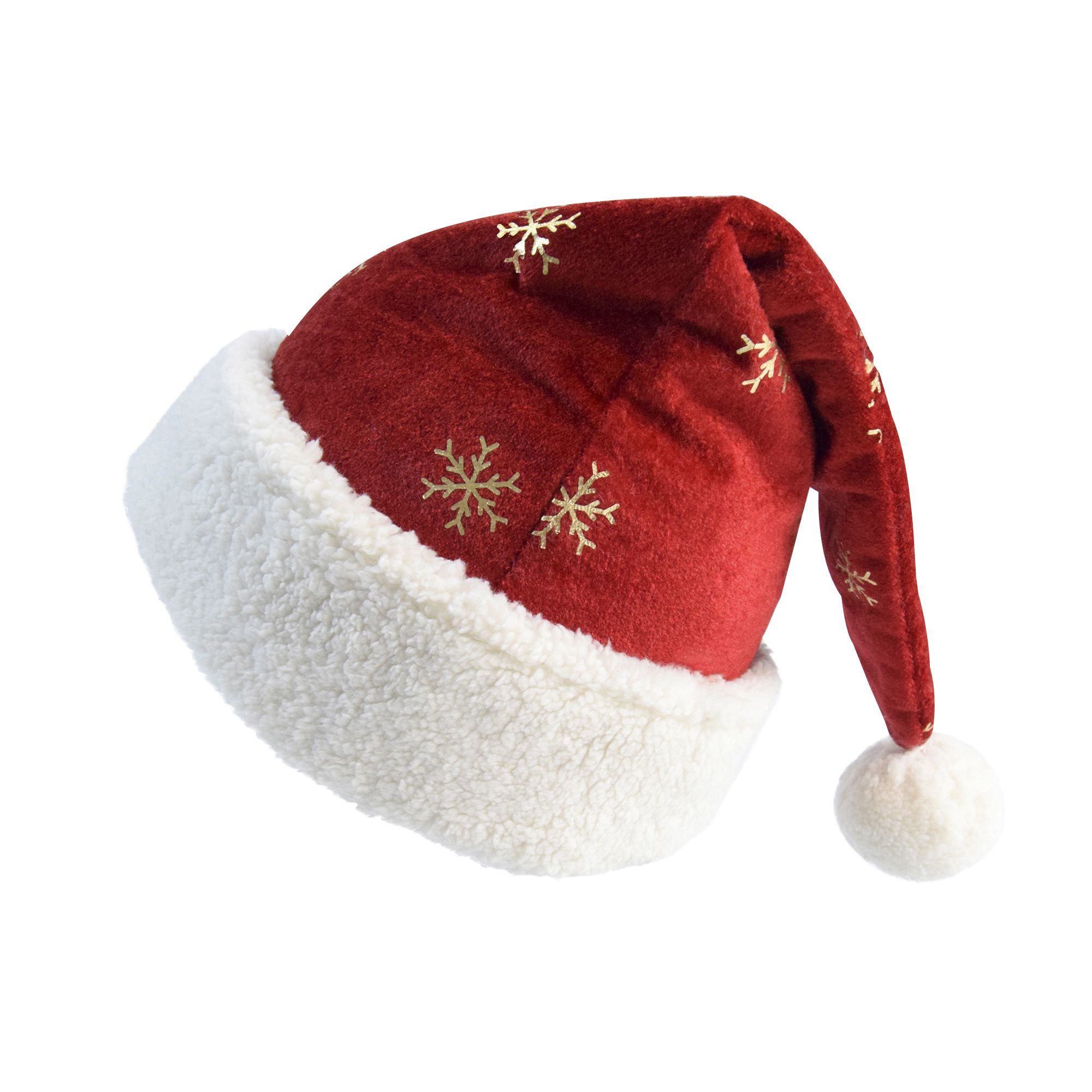 Christmas Hat Burgundy Velvet  - Embroidery Xmas Decorations 评论和价格