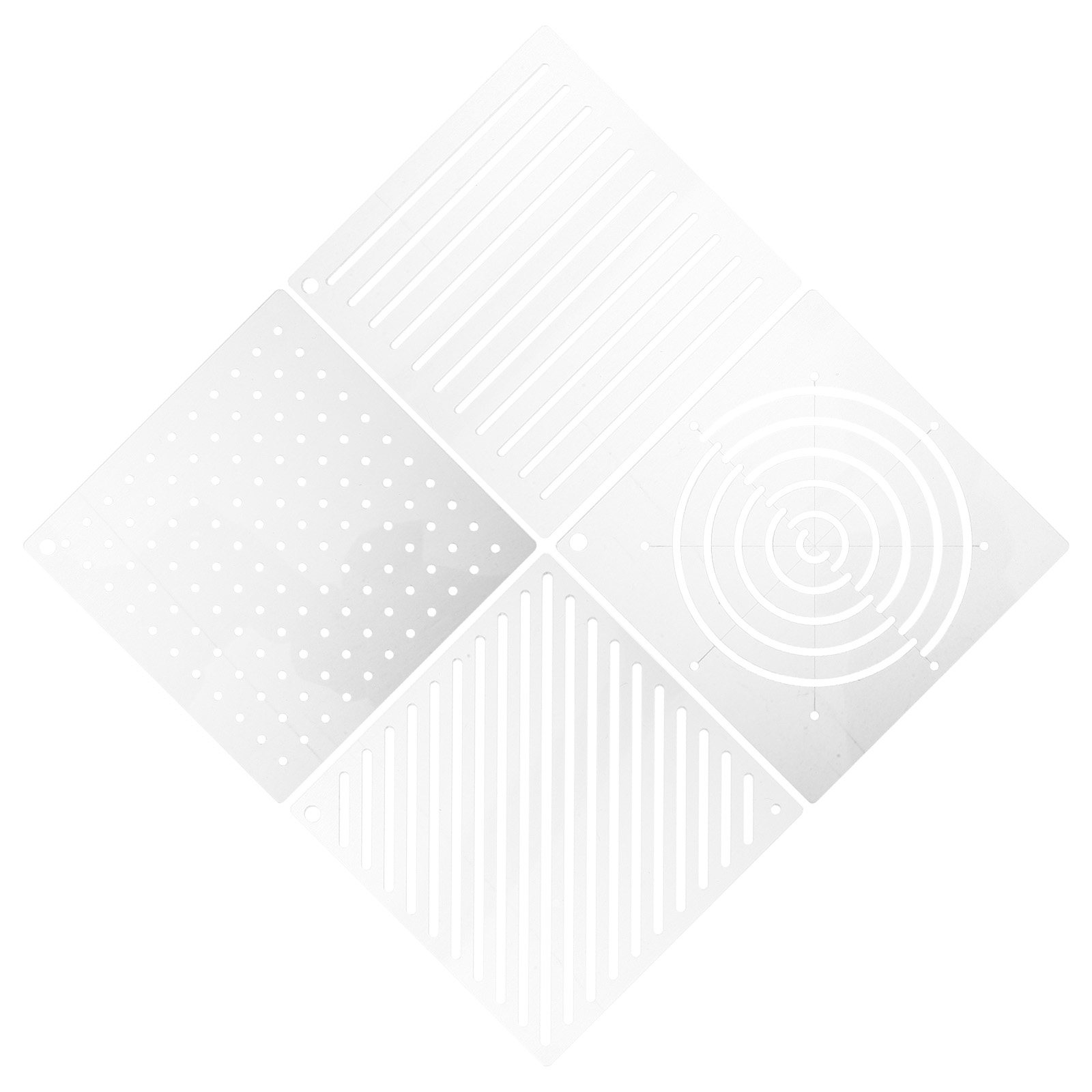 4Pcs Versatile Acrylic Quiltin - Embroidery Pattern 评论和价格