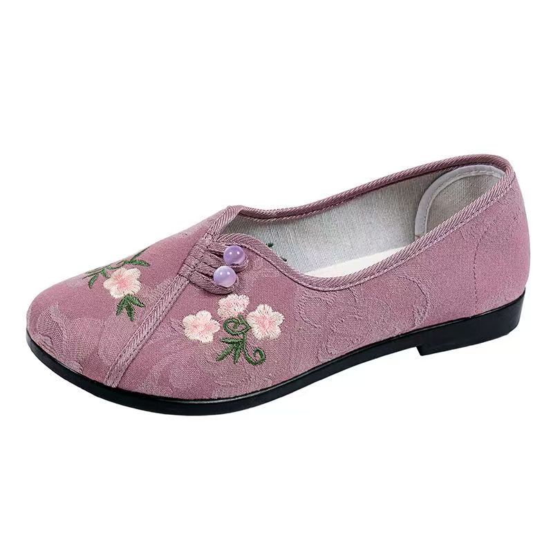Chinese Style Women Flat sole  - Embroidery Shoes 评论和价格