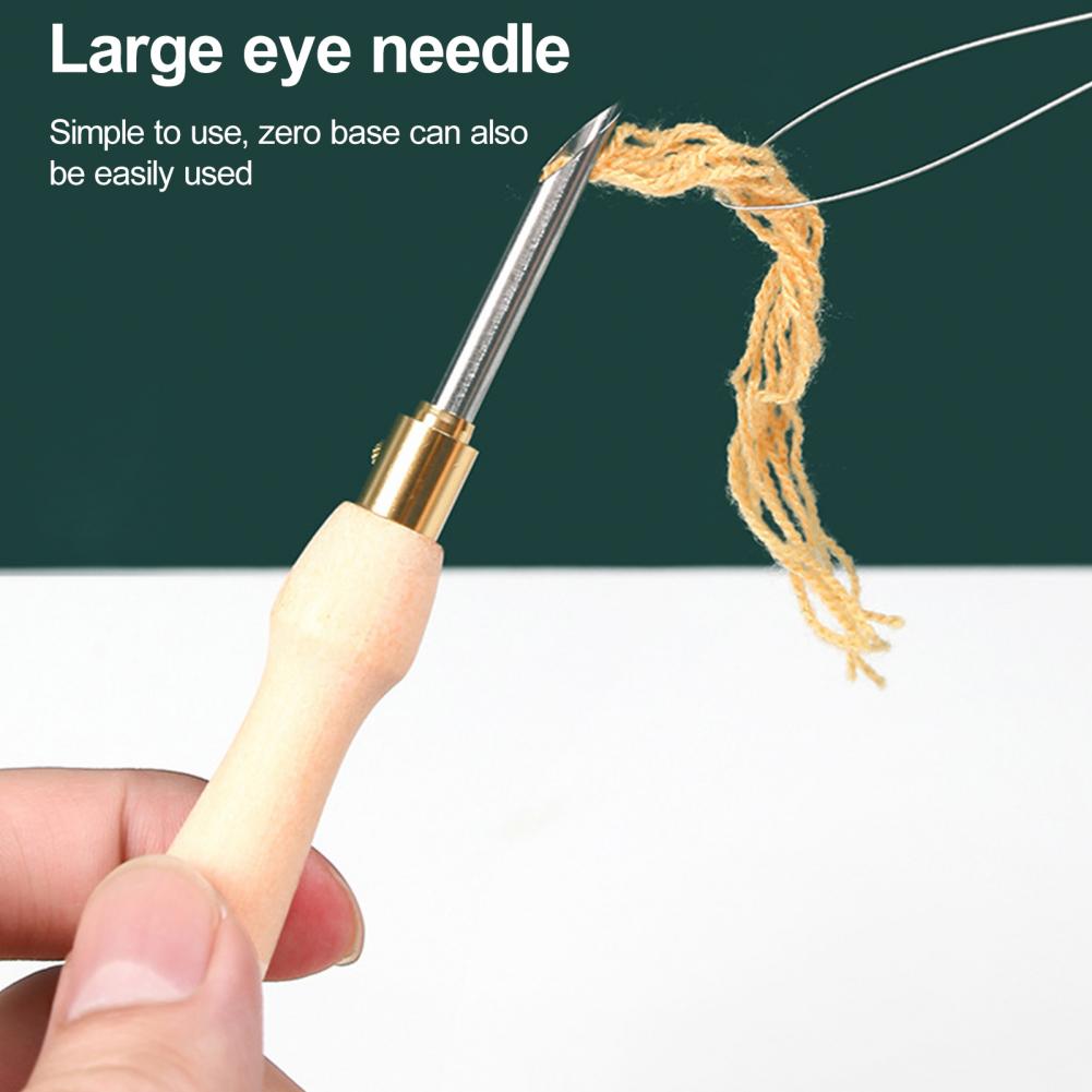 Embroidery Needle Wooden Handl - Punch Needle Handle 评论和价格