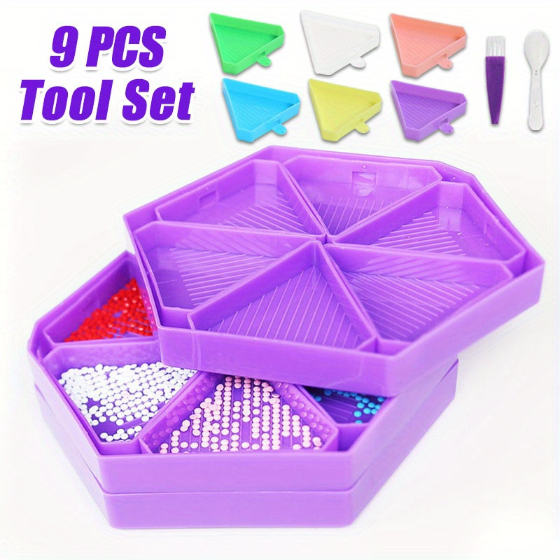 9PCS New Diamond Painting Tray - Embroidery Uae 评论和价格