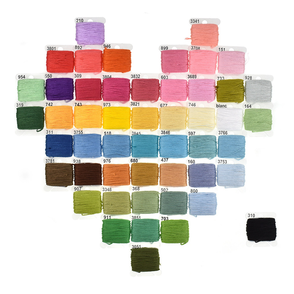 50 Assorted Embroidery Kit wit - Embroidery Pattern 评论和价格