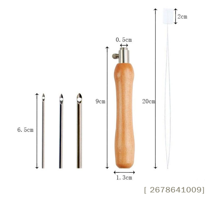 ⚑5Pcs Punch Needle Set 2.5mm/3 - Punch Needle Handle 评论和价格