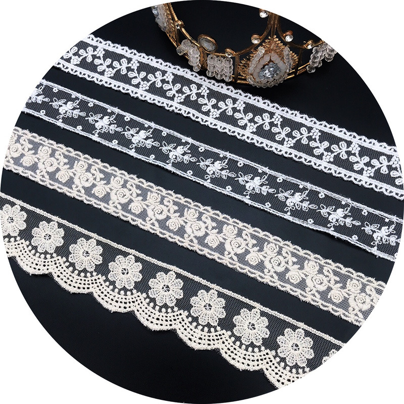3Yards/Lot Embroidery White Be - Embroidery Jersey 评论和价格