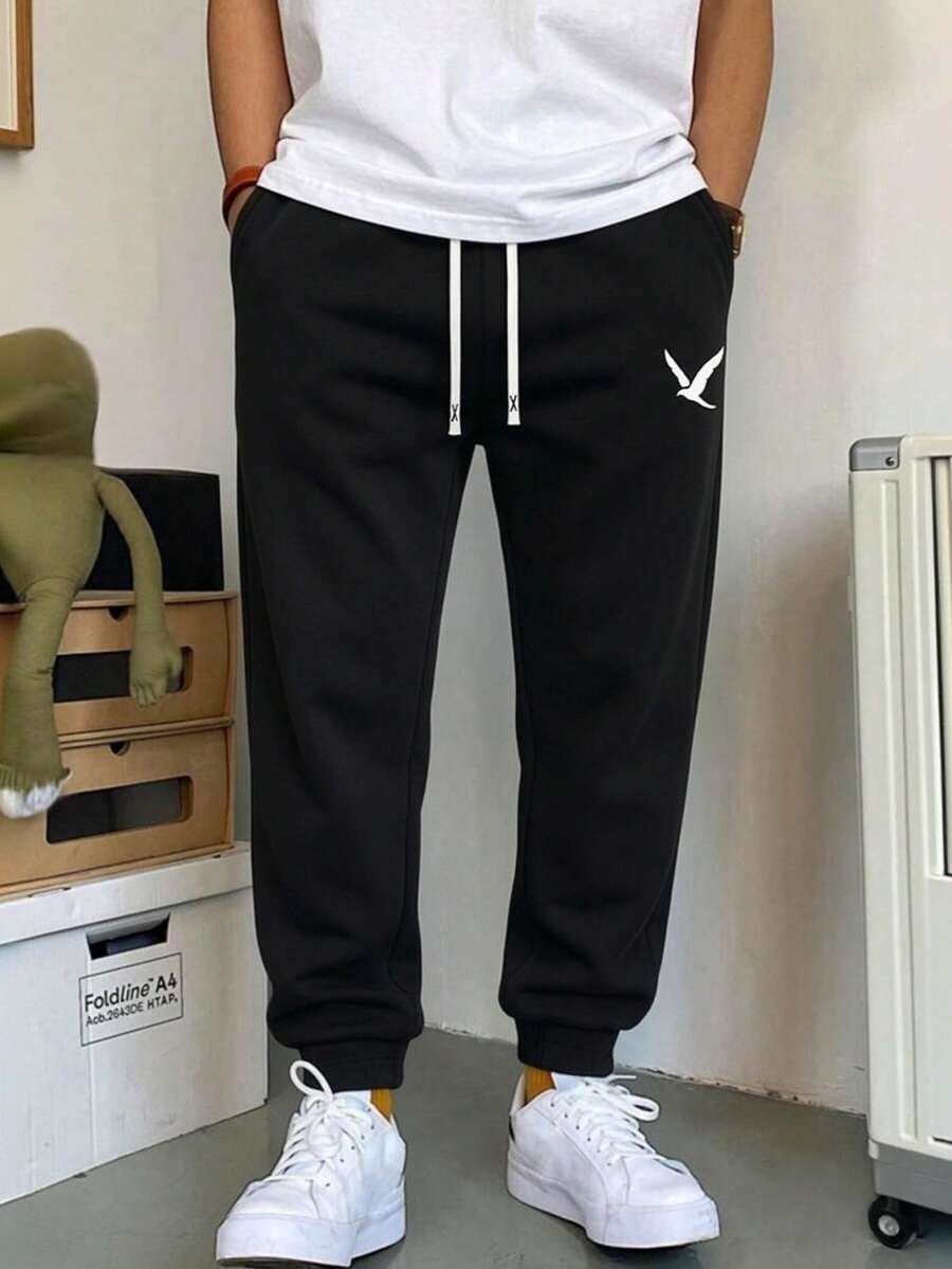 1pc Men's Casual Sweatpants, L - Embroidery Jersey 评论和价格