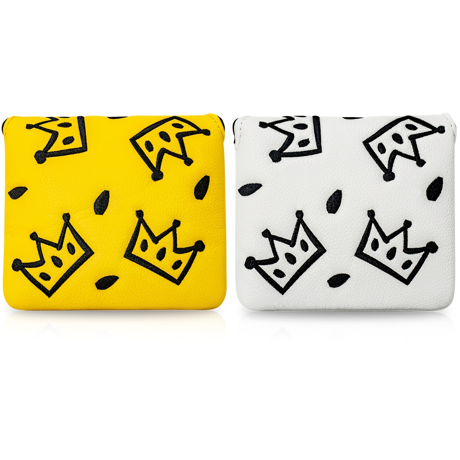 1pc Golf Mallet Putter Cover w - Embroidery Pattern 评论和价格